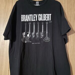Gildan Black Brantley Gilbert Graphic Tee with Guitar Design